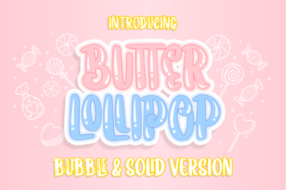 Butter Lollipop Czcionki do Wyświetlania Czcionka Przez jinanstd