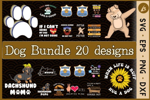 Dog SVG Bundle 20 Designs Grafica Creazioni Di Liltwas