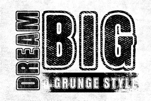 Dream Big Display Font By Nobu Collections
