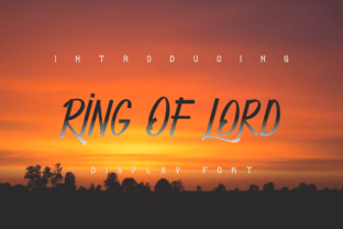 Ring of Lord Display Fonts Font Door ponuppo 1