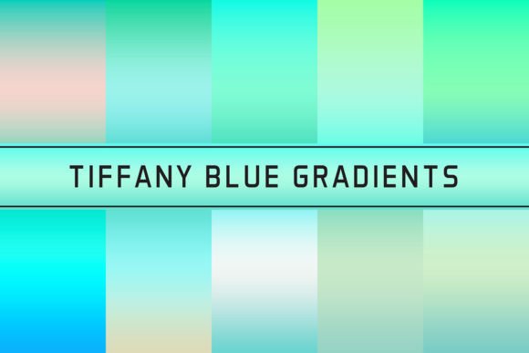 Tiffany Blue Gradients Graphic Add-ons By Creative Tacos