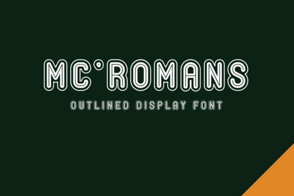 Mc' Romans Display Font By Mightyfire