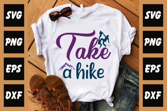 Take a Hike Grafica Design di T-shirt Di FlowDesign