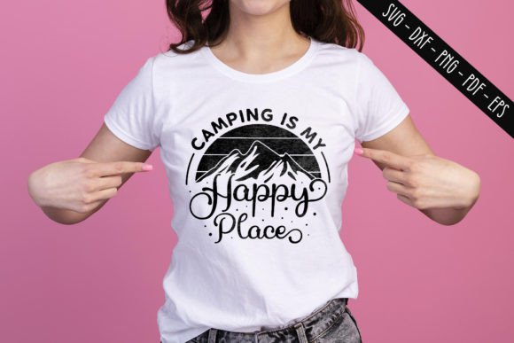 Camping is My Happy Place SVG Graphic Crafts By BeeCraftR