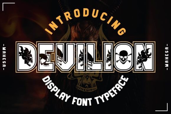 Devilion Decorative Font By Mahesa Design