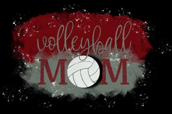 Volleyball Mom Png Sublimation Graphic T-shirt Designs By ellieandjeffrey1