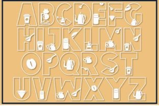 Coffee Decoratieve Fonts Font Door Doodle Alphabet Master 3