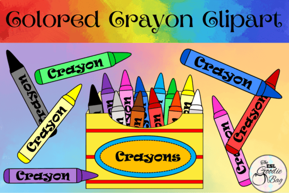 Colored Crayon Clipart Graphic Illustrations By Printable Images