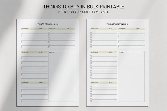 Things to Buy in Bulk Page for Kdp Book Graphic KDP Interiors By Graphic_hero