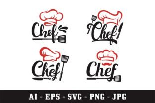 Chef Vector Logo Design Collection Grafik Logos Von Kerja Serabutan 2