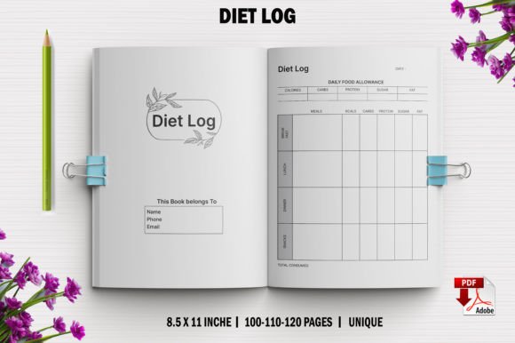 Diet Log for KDP Interiors Grafica KDP Interni Di rahimaartwork077