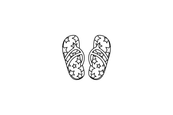 Outline Sandals Graphic Illustrations By Salfiart
