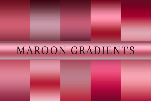 Maroon Gradients Graphic Add-ons By Creative Tacos