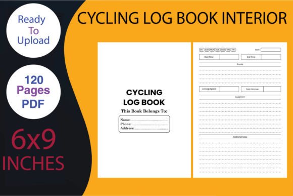 Cycling Log Book | KDP Interior Grafika Słowa kluczowe KDP Przez AH KDP Store