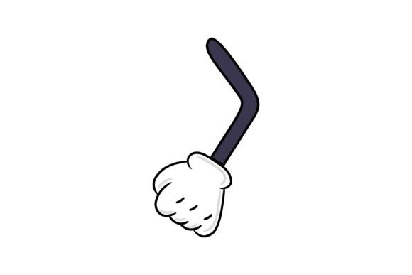 Comical Hands. Funny Cartoon Arms in Glo Illustration Illustrations Imprimables Par pch.vector