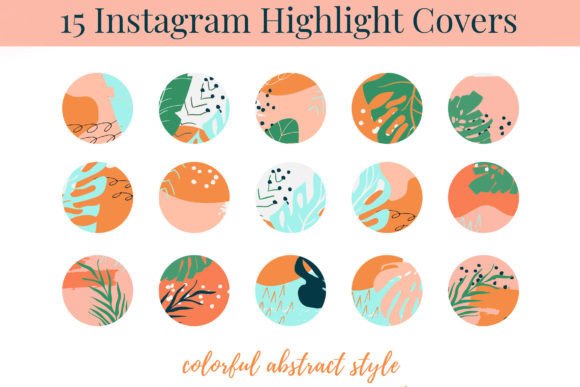 Instagram Story Highlight Covers Graphic Social Media Templates By DiVy Creative