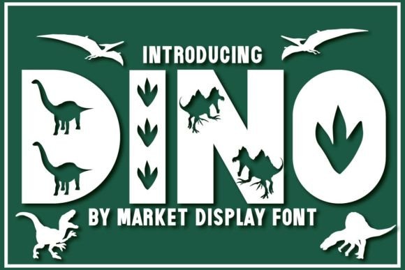 Dino Decorative Font By Doodle Alphabet Master
