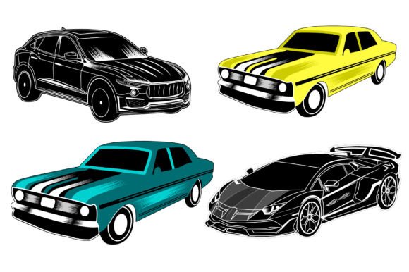 Printable Car Vector Bundle Graphic Crafts By Design Box