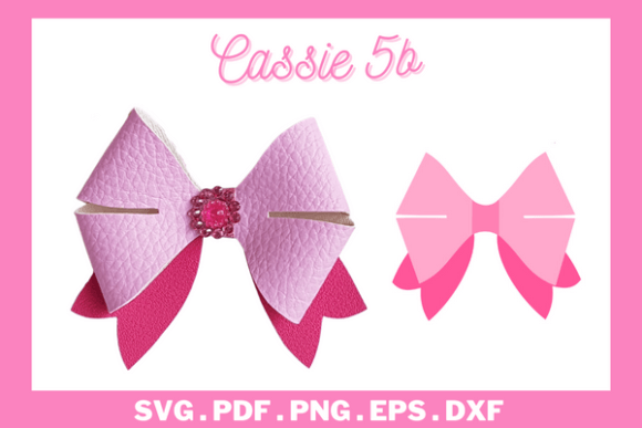 Bow SVG, Hairbow Template SVG, PDF #5b Graphic 3D SVG By momstercraft