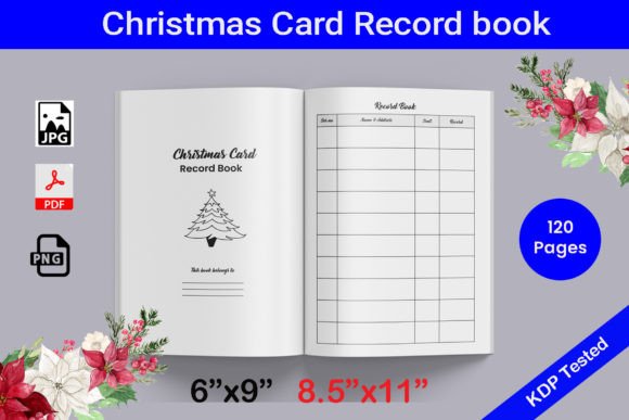 Christmas Card Record Book Interior Grafik KDP-Interieurs Von Hitubrand