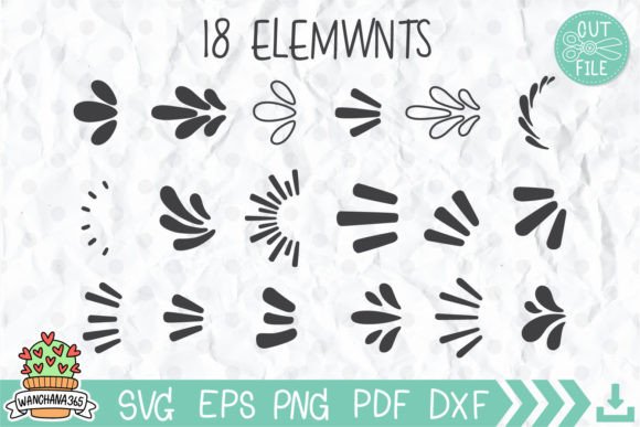 Design Element Svg Bundle Graphic Crafts By wanchana365