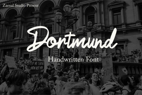 Dortmund Script & Handwritten Font By Zaenal Studio
