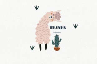 Llama Clipart, Alpaca SVG Graphic Illustrations By owlasyashop 5