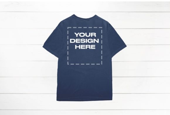 True Navy Comfort Colors Mockup Back Graphic Product Mockups By CreativSupply