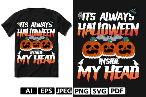 It's Halloween in (halloween Costumes) Graphic T-shirt Designs By abu fahim