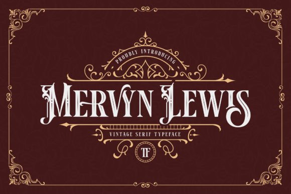 Mervyn Lewis Blackletter Font By TypeFactory