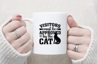 Visitors Must Be Approved by the Cat Illustration Designs de T-shirts Par Art & CoLor 2