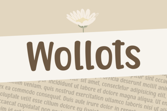 Wollots Sans-Serif-Schriftarten Schriftart Von Jasa (7NTypes)