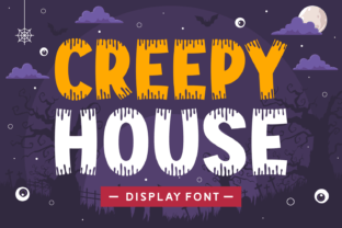 Creepy House Display Font By Eightde 1