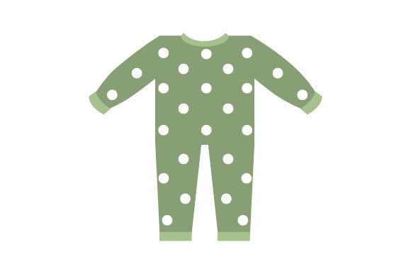 Pajama Onesie - Baby Size Baby Craft Cut File By Creative Fabrica Crafts