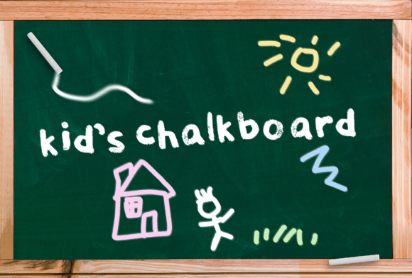 Kids Chalkboard Skript-Schriftarten Schriftart Von CreativSupply
