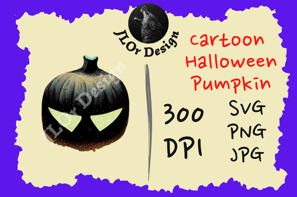 Cartoon Pumpkin 46 – Cartoon Halloween Grafik T-shirt Designs Von JLOrDesign