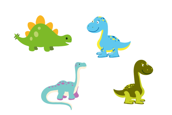 Dinosaurus Character Illustration Icônes Par samopernaart