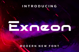 Exneon Display Font By Marvadesign 1