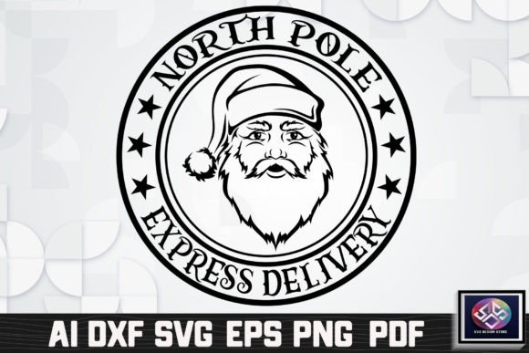 North Pole Express Delivery Graphic Crafts By SVG Design STORE