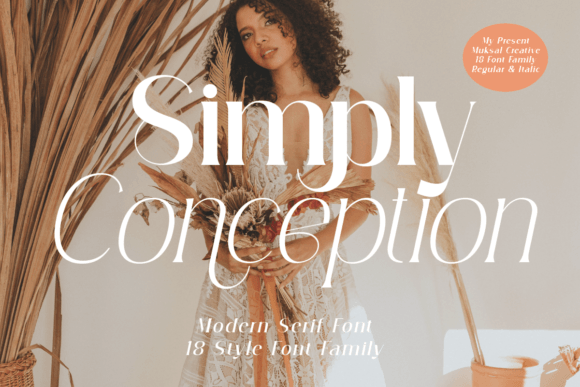 Simply Conception Serif Font By Muksal Creative