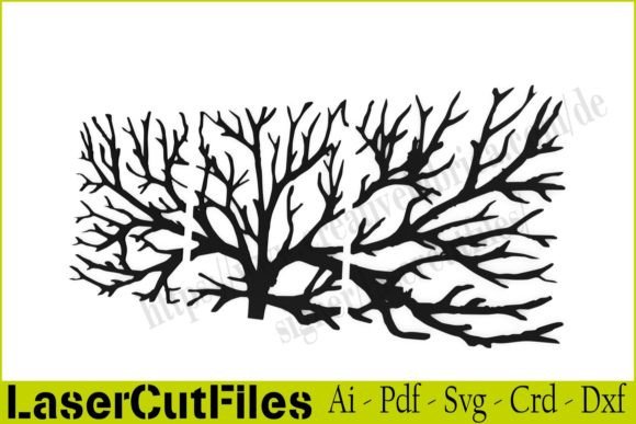 Tree Branches for Laser CNC Cut Graphic Crafts By LaserCutFiles