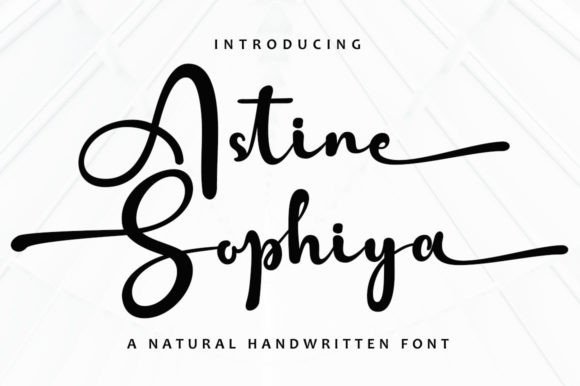Astine Sophiya Script & Handwritten Font By madjack.font