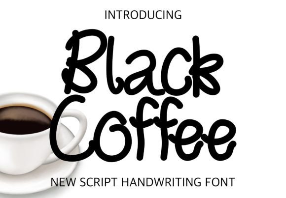 Black Coffee Script & Handwritten Font By KisbyArt
