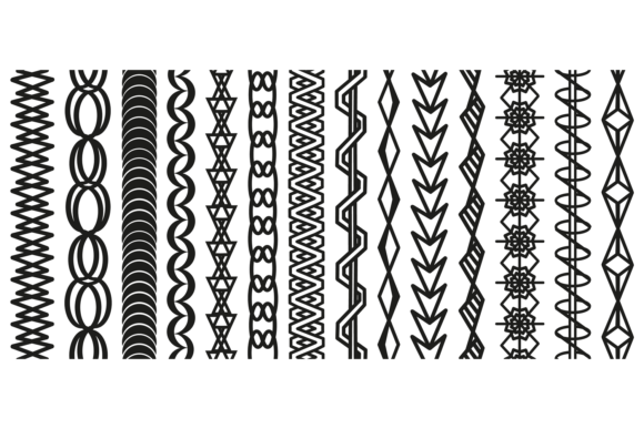 Braid Ornaments Grafik Papier-Muster Von vectorbum