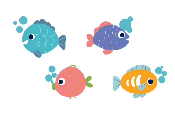 Cute Fish Pack Icon Illustration Icônes Par bumpelstudio