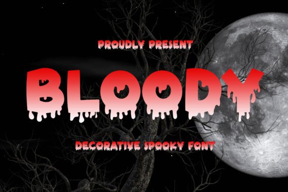 Bloody Decorative Font By airotype