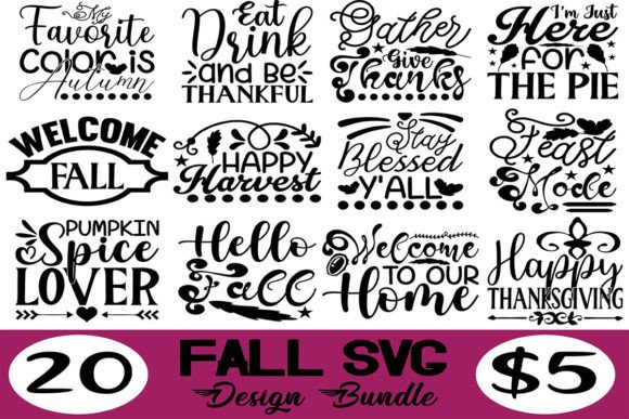 Fall SVG Design Bundle Graphic Crafts By svgstore209