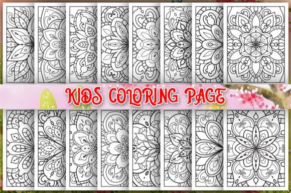 Kids Mandala Flower Coloring Book Page Graphic Coloring Pages & Books Kids By Designstocky