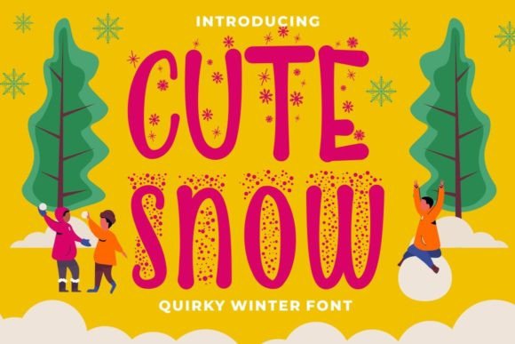 Cute Snow Display Font By putracetol