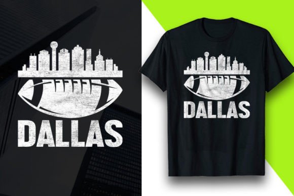 Dallas American Football Tshirt Design Grafika Projekty Koszulek Przez Merchsale